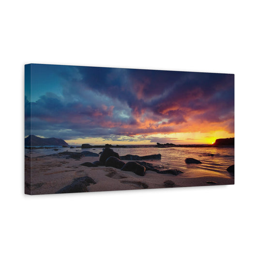 Stretched Canvas, Keawaula Beach Sunset